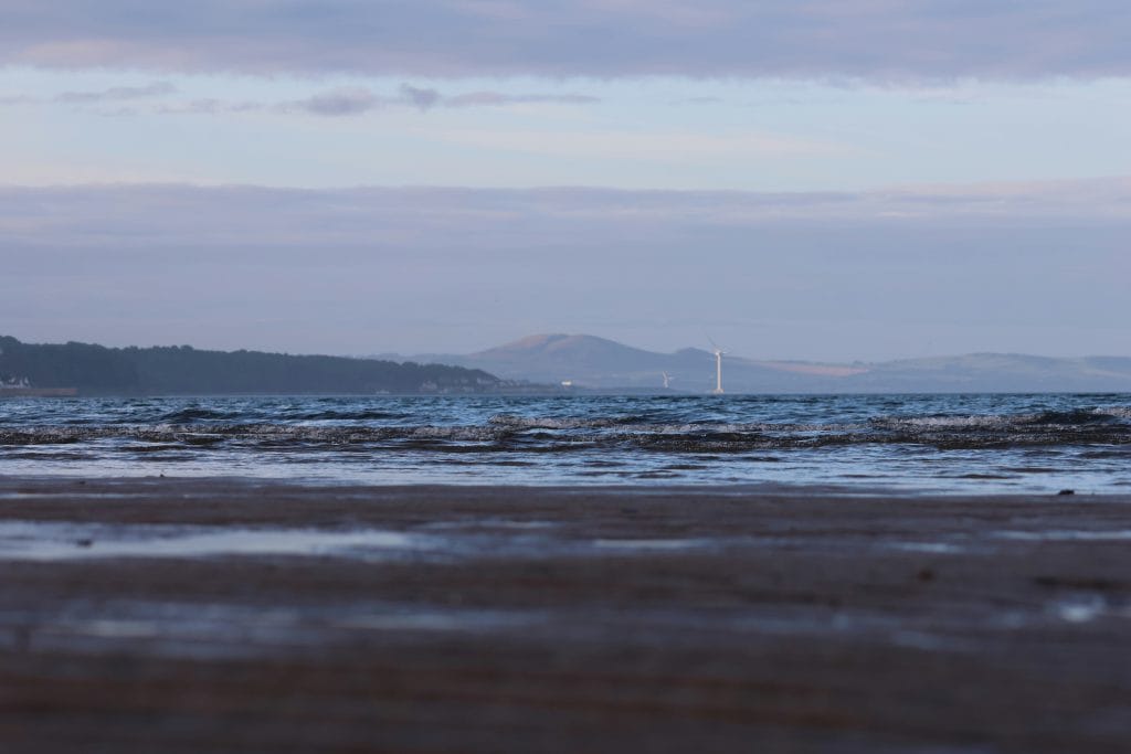 a stormy and grey scottish seascape